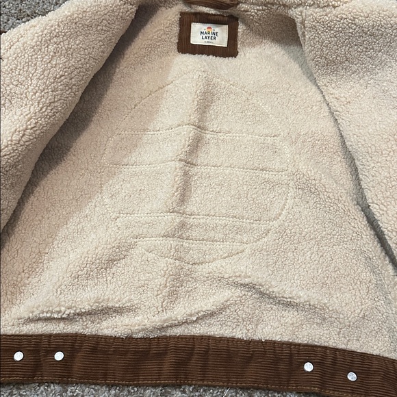 Brown Corduroy Sherpa-Lined Jacket - Picture 3 of 4